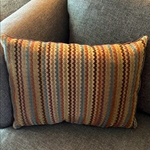 Striped Multicolor Decorative Pillow
